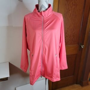 Womens Live Life Large Zip front Activewear Jacket Side Zip Pocket Size 3x